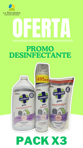 Promo Desinfectante Lysoform Pack x3 Unidades