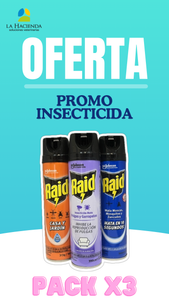Promo Raid Insecticida Pack x 3 Unidades