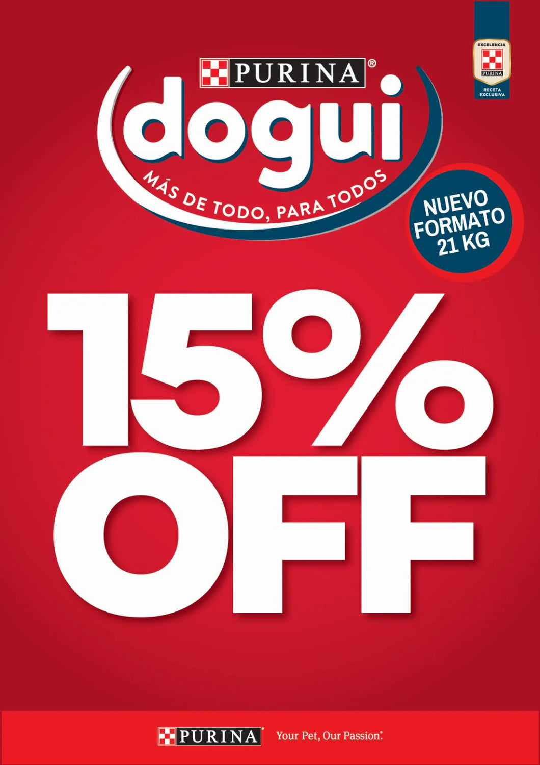 Dogui Adulto Carne Cereales y Vegetales 21k + 2pate