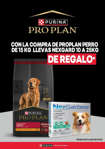 Pro Plan Adulto Raza Mediana 15Kg Con Nexgard 10a25Kg