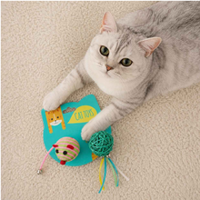 Cargar imagen en el visor de la galería, Juguete para Gatos Ratón + Pelota con Cascabel