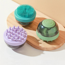 Cargar imagen en el visor de la galería, Peine Masajeador Para Baños Con Porta Shampoo