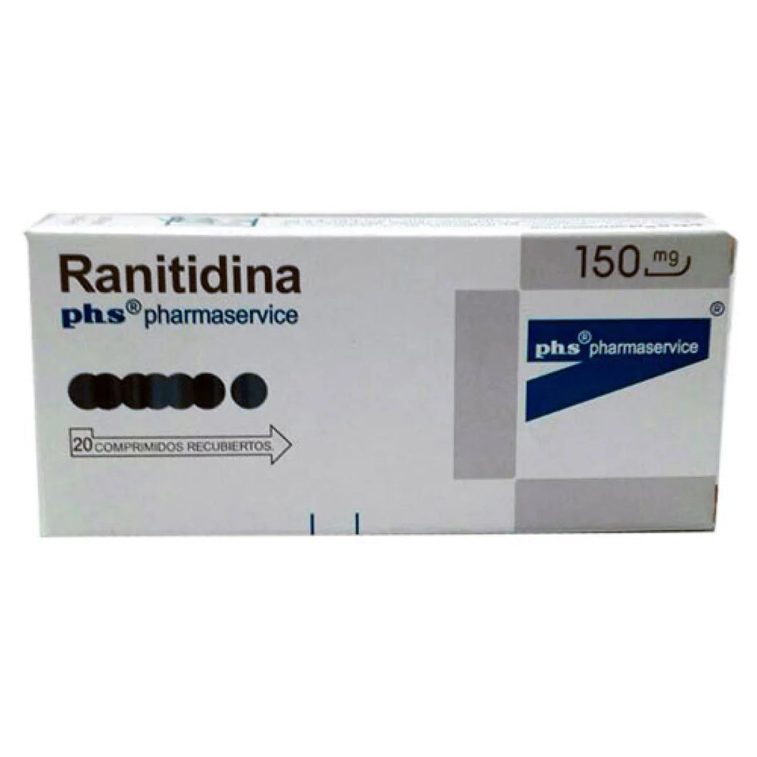Ranitidina Phs150mg 20 Comprimidos