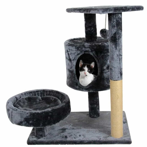 Gimnasio Rascador Gatos Base y 3 Niveles
