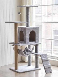 Gimnasio Rascador Gatos Base y 4 Niveles