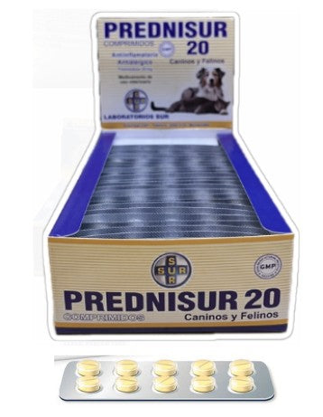 Prednisur 20mg x 10 Comprimidos Sur