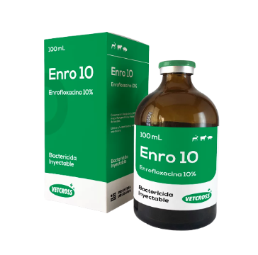 Enro 10 (Enrofloxacina 10%) 100ml Inyectable Vetcross