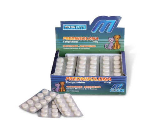 Prednisolona 20mg Antialérgico Microsules caja 24 x10 Comprimidos