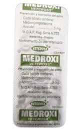 Medroxi Progesterona (Supresor del Celo) 20 Comp Vetcross