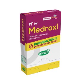 Medroxi (Supresor del Celo) caja 25 blister x 20 Comp Vetcross