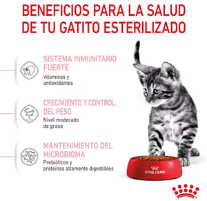 Royal Canin Feline Kitten Sterilized 2,kg con Regalo