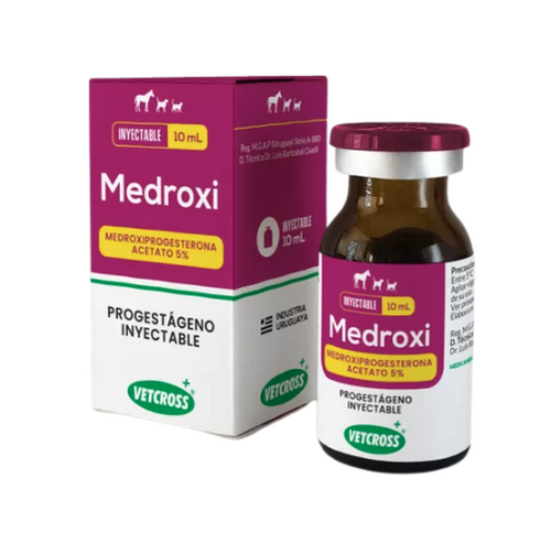 Medroxi 10ml (Supresor del Celo) Inyectable Vetcross