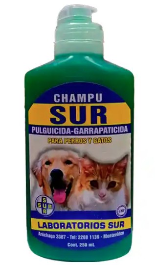 Shampoo Pulgas y Garrapatas 250ml sur