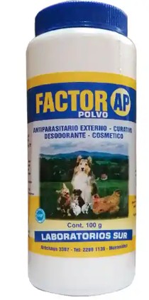 Talco antipulgas Factor AP 100gr Sur