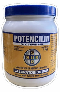 Potencilín Antibiótico Polvo Soluble x 1kg Sur