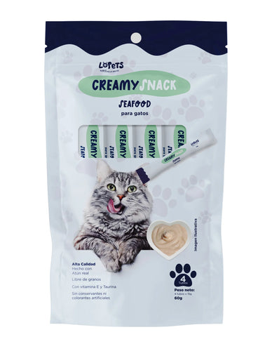Snacks Para Gatos LoPets 60g (4 un) Seafood