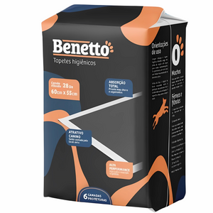Paños de Entrenamiento Benetto 60x55cm x 56Un Carbon Activado