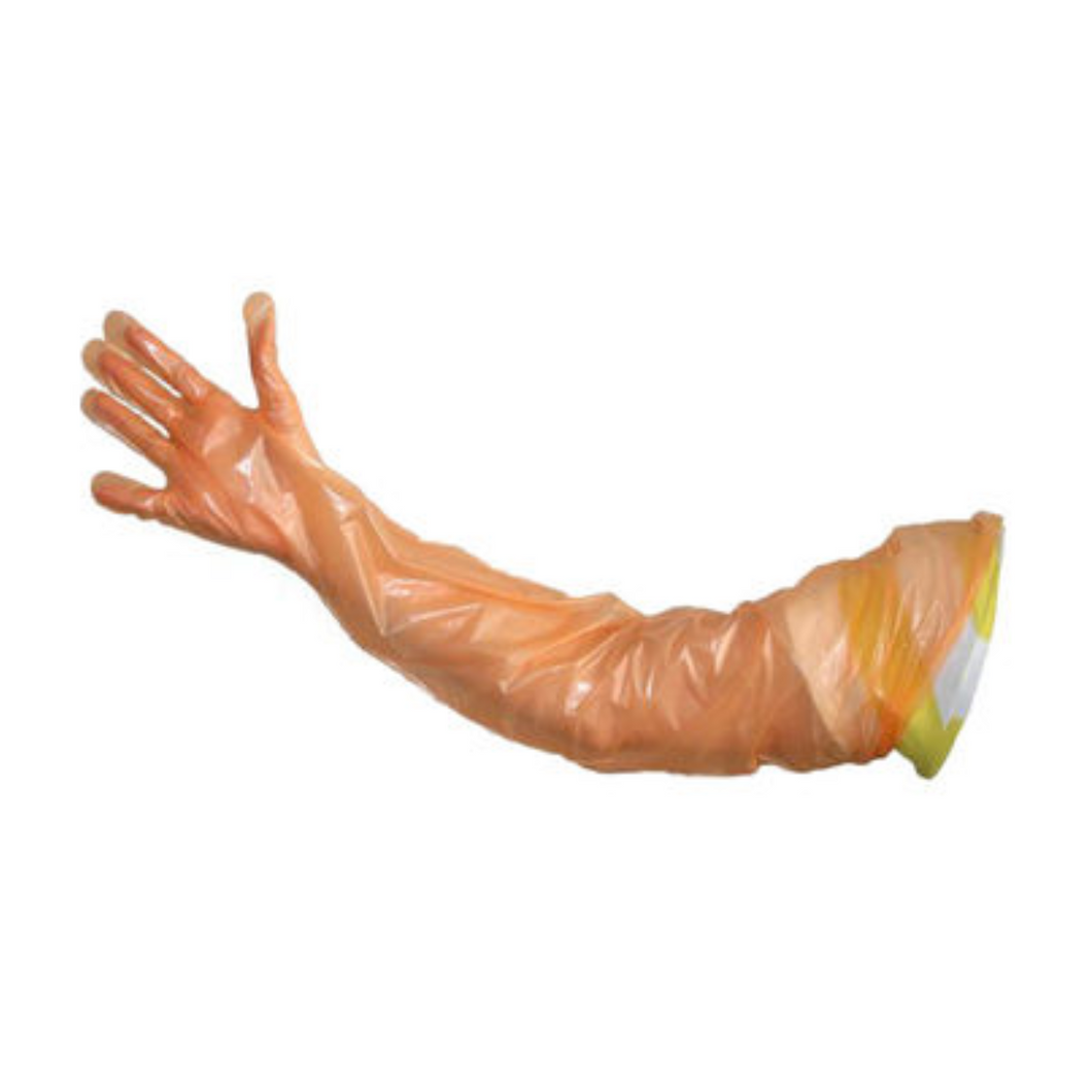 Guantes de Inseminar Krutex Naranja Caja x 100 Un