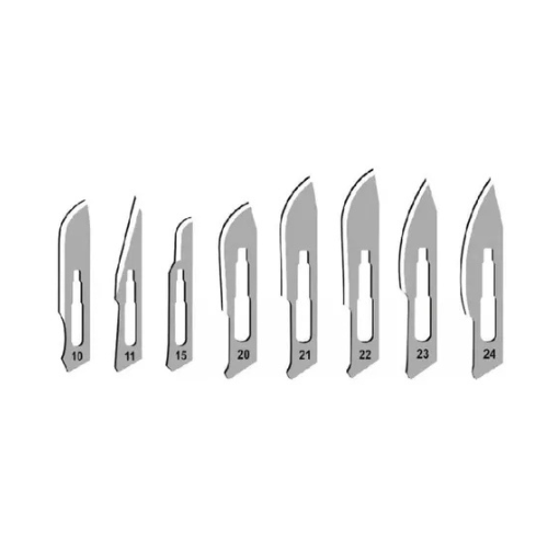 Hojas De Bisturi Caja X 100 N° 10,15,20,21,22,24,25.