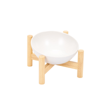 Cargar imagen en el visor de la galería, Comedero Individual Inclinable Bambú 19*19*12