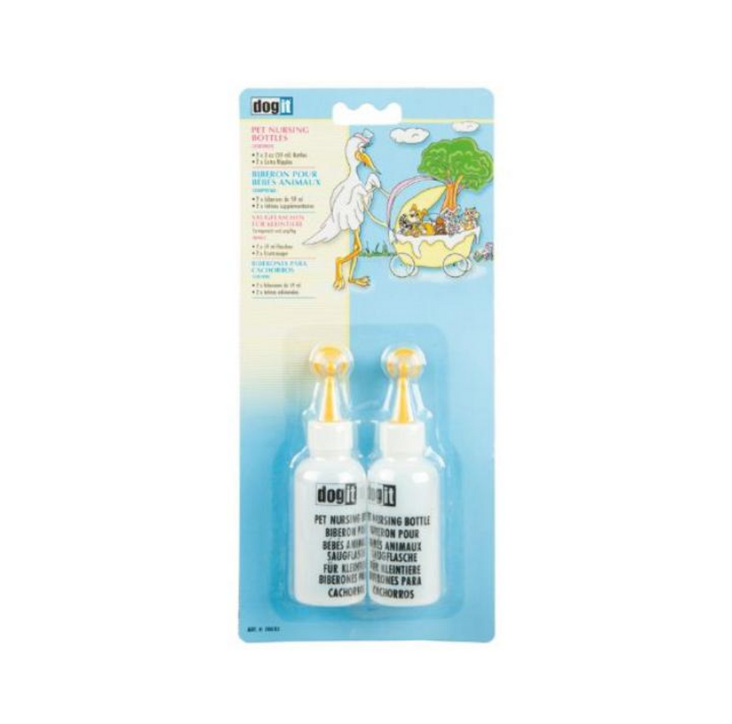 Set Mamadera Nursery x 2 Para Cachorro Perro o Gato