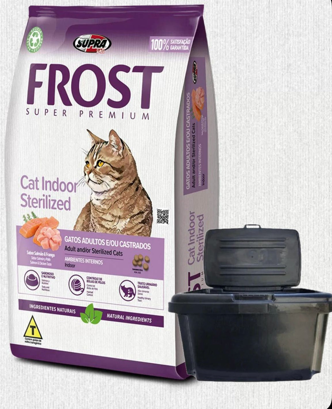 Frost Gato Indoor Castrado 7.5+1Kg con Contenedor