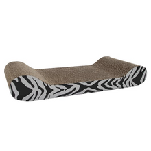 Cargar imagen en el visor de la galería, Rascador de Gato con Hierba Catnip Diseño Tigre Blanco