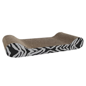Rascador de Gato con Hierba Catnip Diseño Tigre Blanco