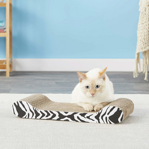 Rascador de Gato con Hierba Catnip Diseño Tigre Blanco