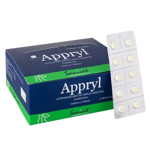Pastilla Desparasitante Perro Y Gato Appryl (Blister 10 pastillas)
