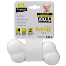 Cargar imagen en el visor de la galería, Juguete Hueso Goma Blanco Ferplast Medium