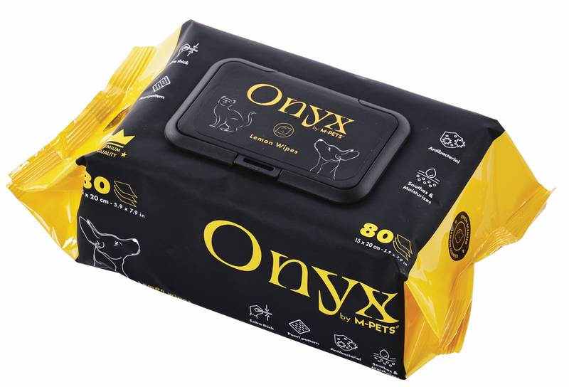 Toallitas Húmedas Para Mascotas 80un Onyx Limon Mpets