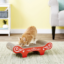 Cargar imagen en el visor de la galería, Rascador Gato Con Hierba Catnip Forma Banco