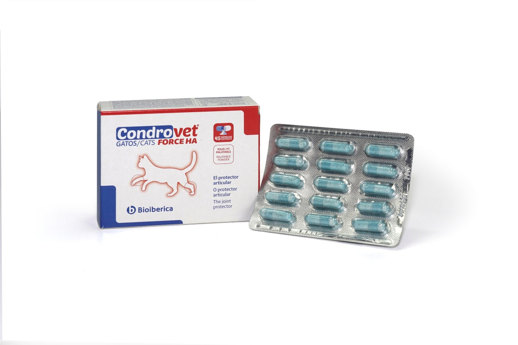 Condrovet Gatos Force HA BioIberica 45comp. Protector Articular