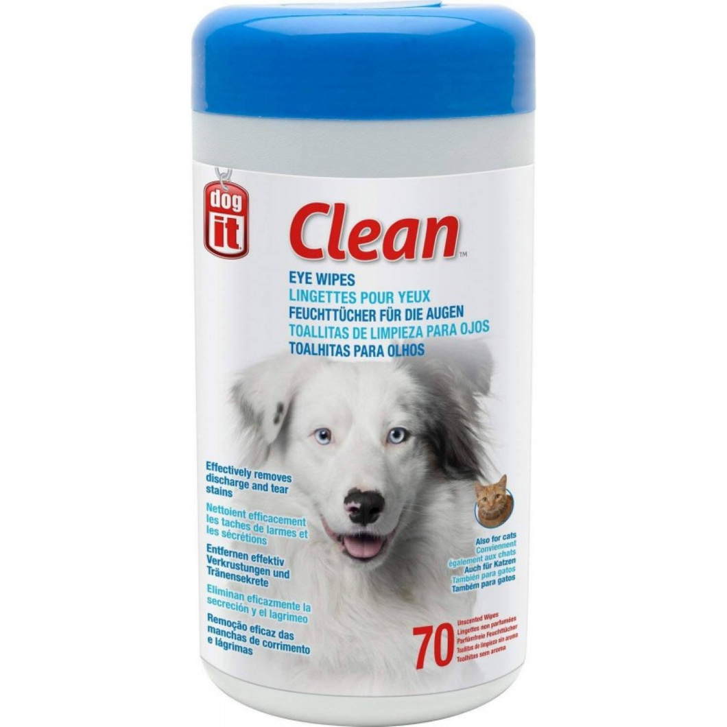 Toallitas Dog it Limpieza de Ojos x 70 un