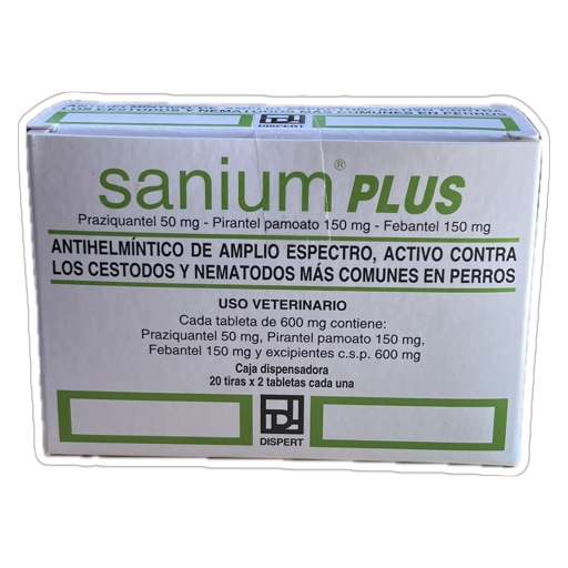 Sanium Plus Perros Antiparasitario Caja x 40 Comprimidos