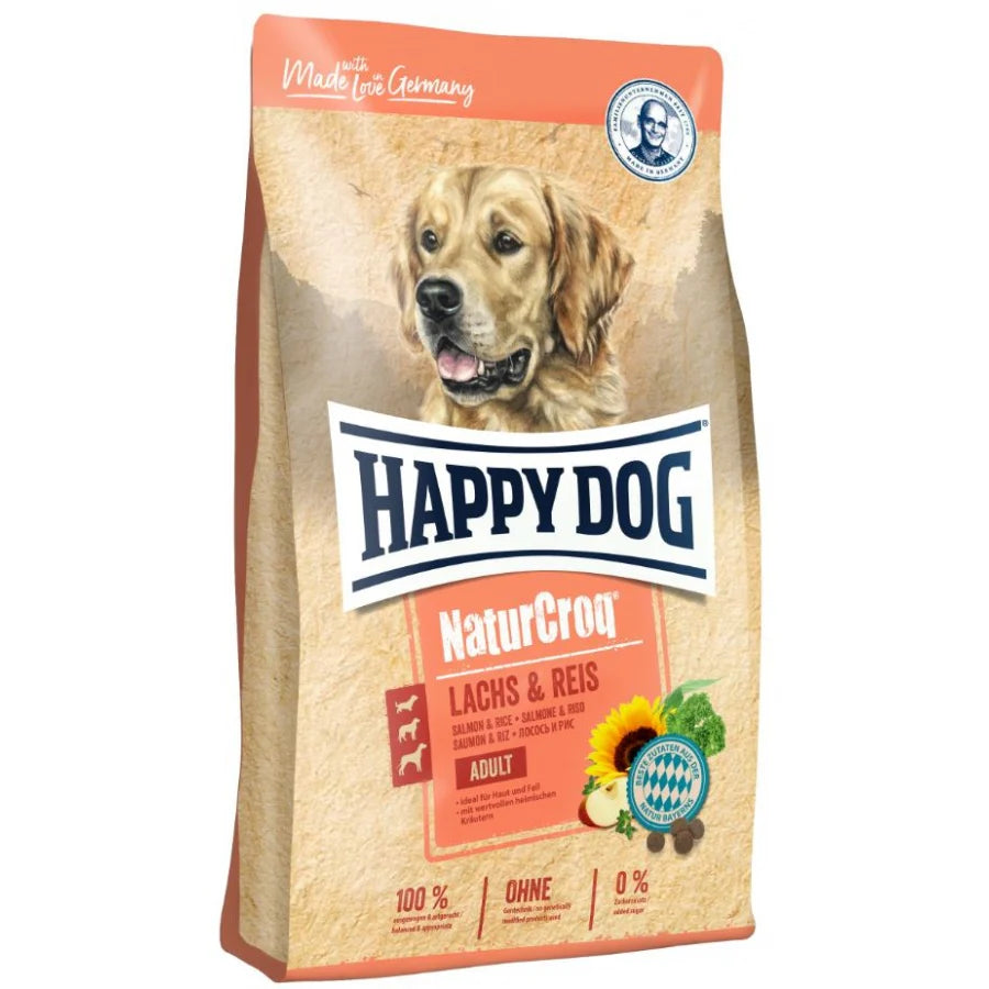 Happy Dog NaturCroq Salmon y Arroz 18Kg con Regalo