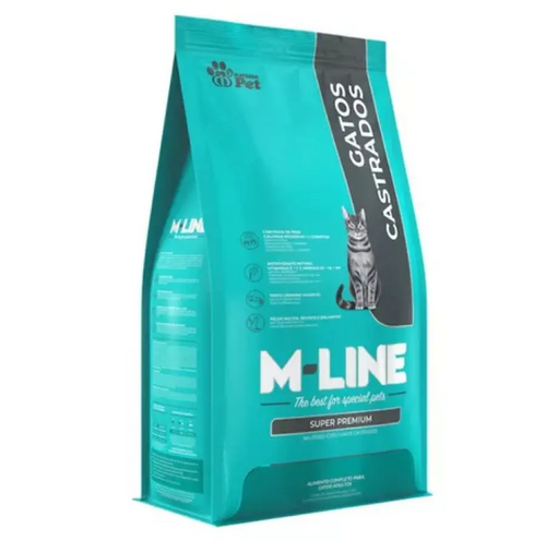 M-line Gatos Adultos Castrado 10.1kg mas Regalo