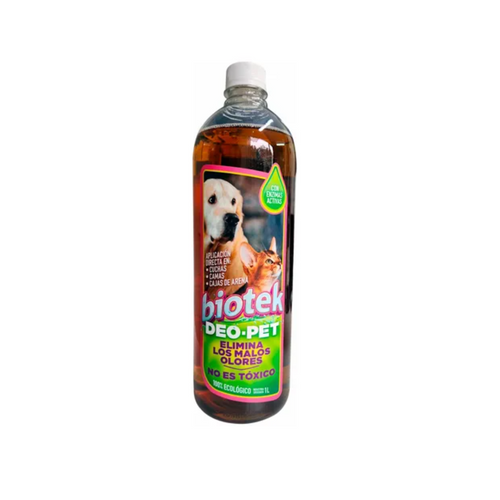 Eliminador De Olores Y Manchas Mascotas Enzimatico 1l Biotek