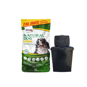 Natural Dog Adulto 22Kg con Contenedor