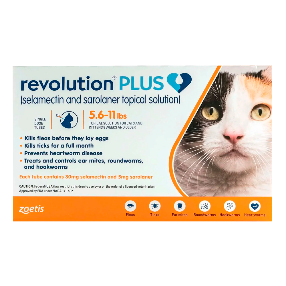 Revolution Plus Para Gatos Medianos (2.5-5Kg)