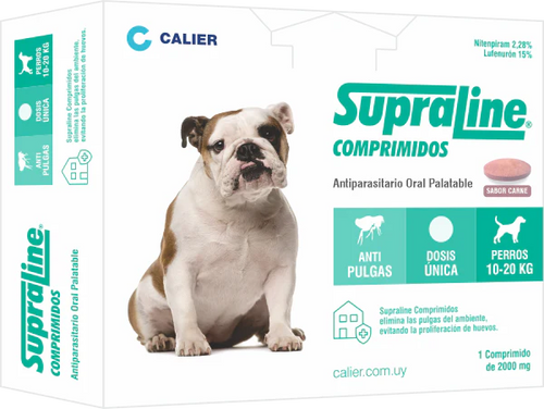 Pastilla Antipulgas Supraline Perros 10 A 20 Kg ( 3 Meses)