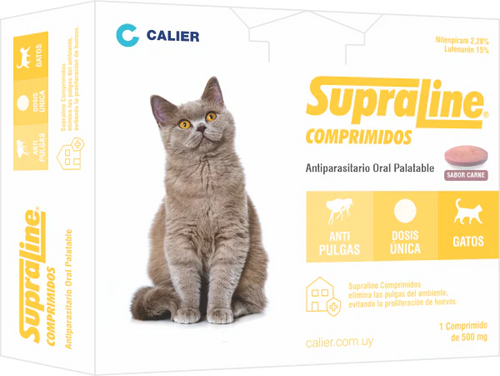 Pastilla Antipulgas Supraline Gatos ( 3 Meses)