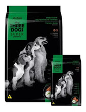 Cargar imagen en el visor de la galería, Three Dogs Super Premium Adulto 15+2kg + Regalos