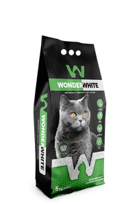 Arena Aglomerante Gato Wonder White 5kg Aloe Vera