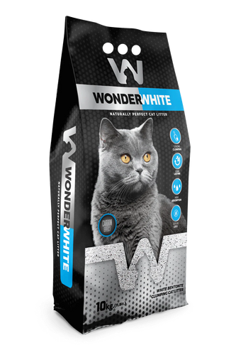 Arena Aglomerante Gato Wonder White 10kg Carbon Effect