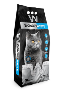 Arena Aglomerante Gato Wonder White 15kg Carbon Effect