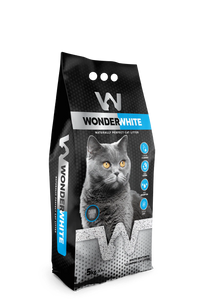 Arena Aglomerante Gato Wonder White 5kg Aloe Vera