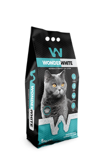 Arena Aglomerante Gato Wonder White 5kg Aloe Vera