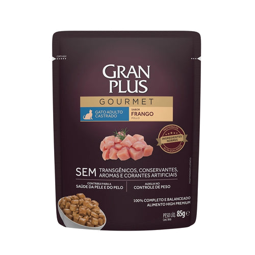 Gran Plus Gourmet Pouch Gato Castrado Pollo 85g